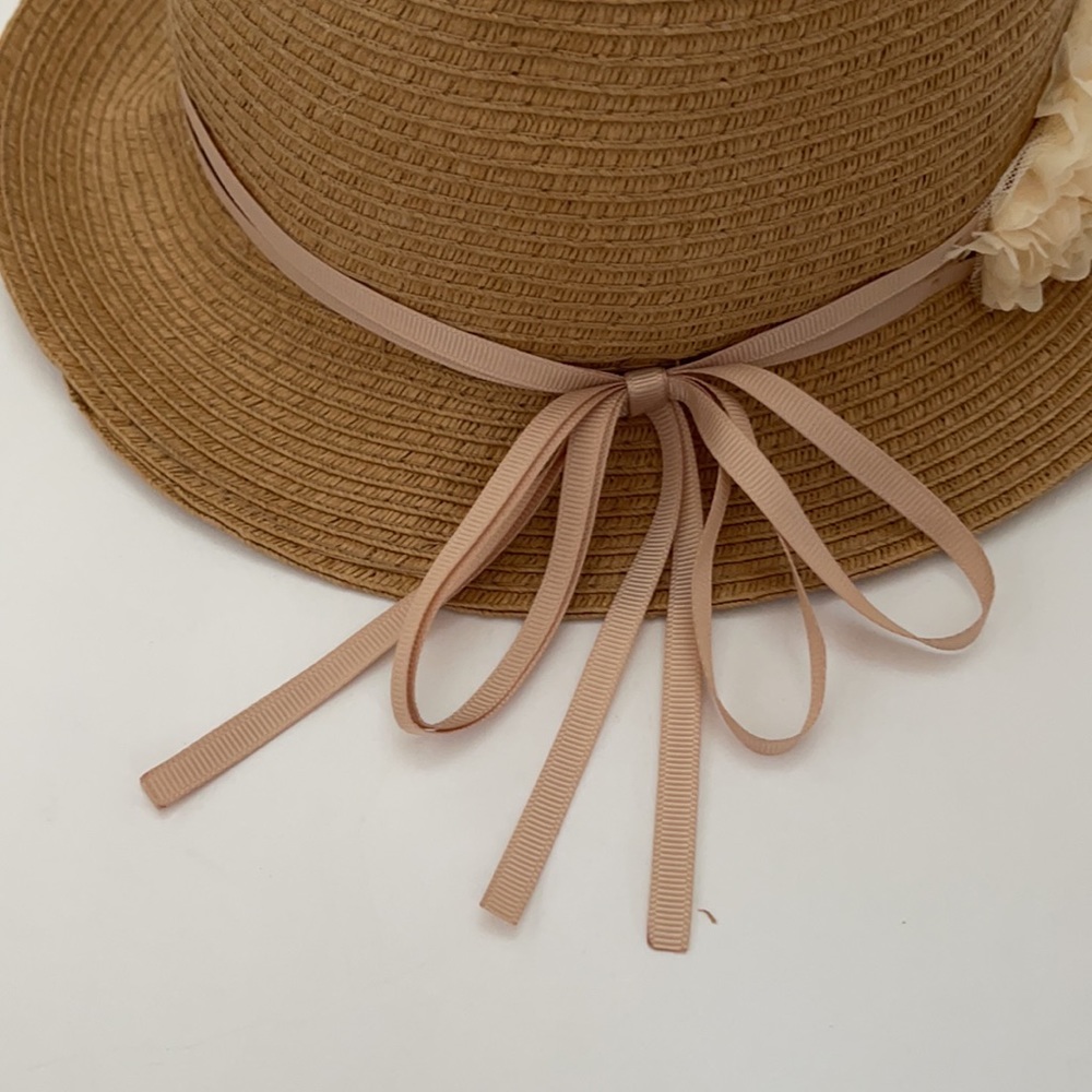 Summer hat fabric flowers - Picture 2 of 6